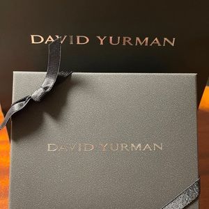 DAVID YURMAN- Sterling Silver Leather Mens Chevron Triple-Wrap Bracelet Red